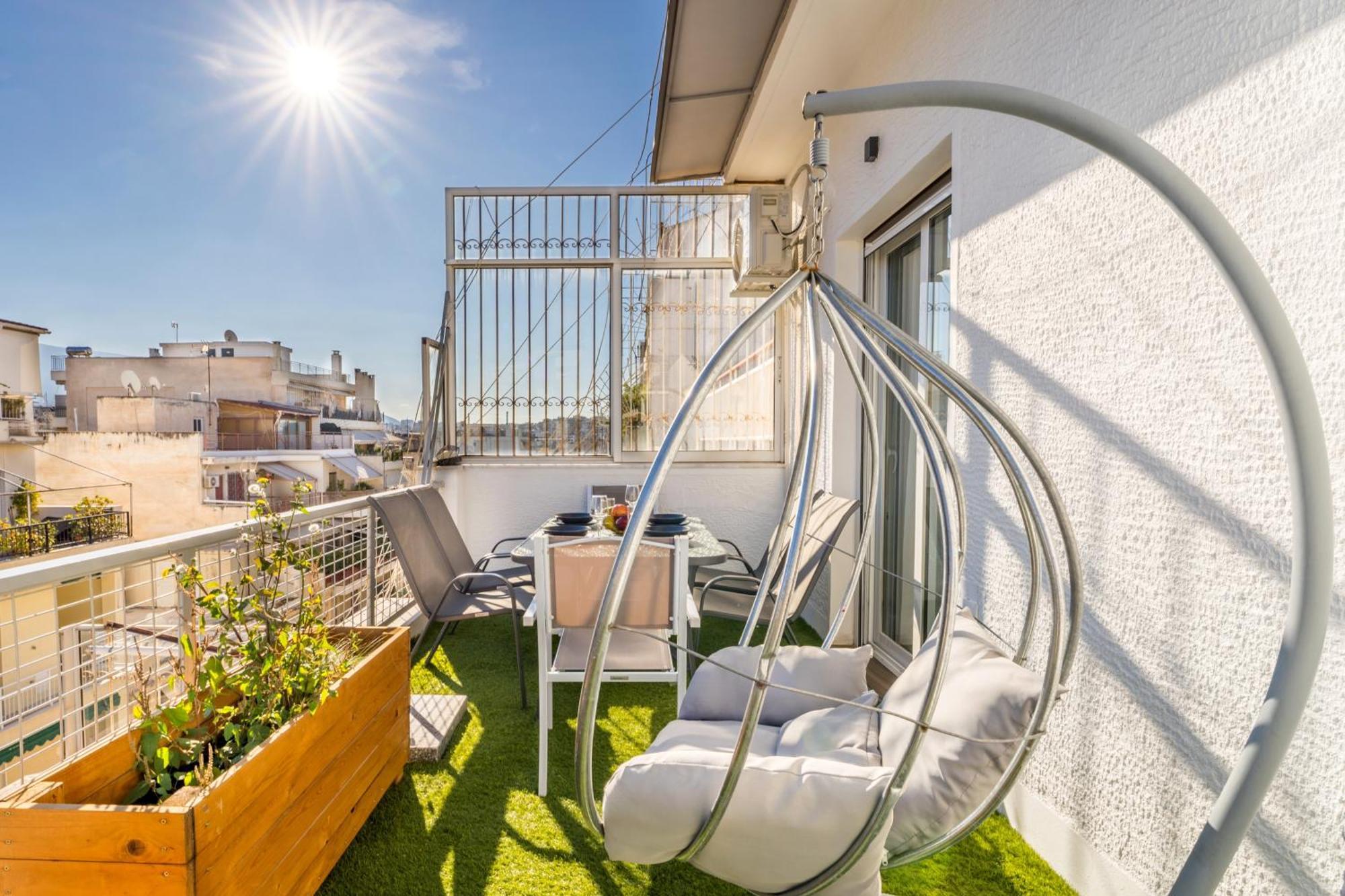 Appartamento Blue Oasis - Jacuzzi Penthouse Atene Esterno foto