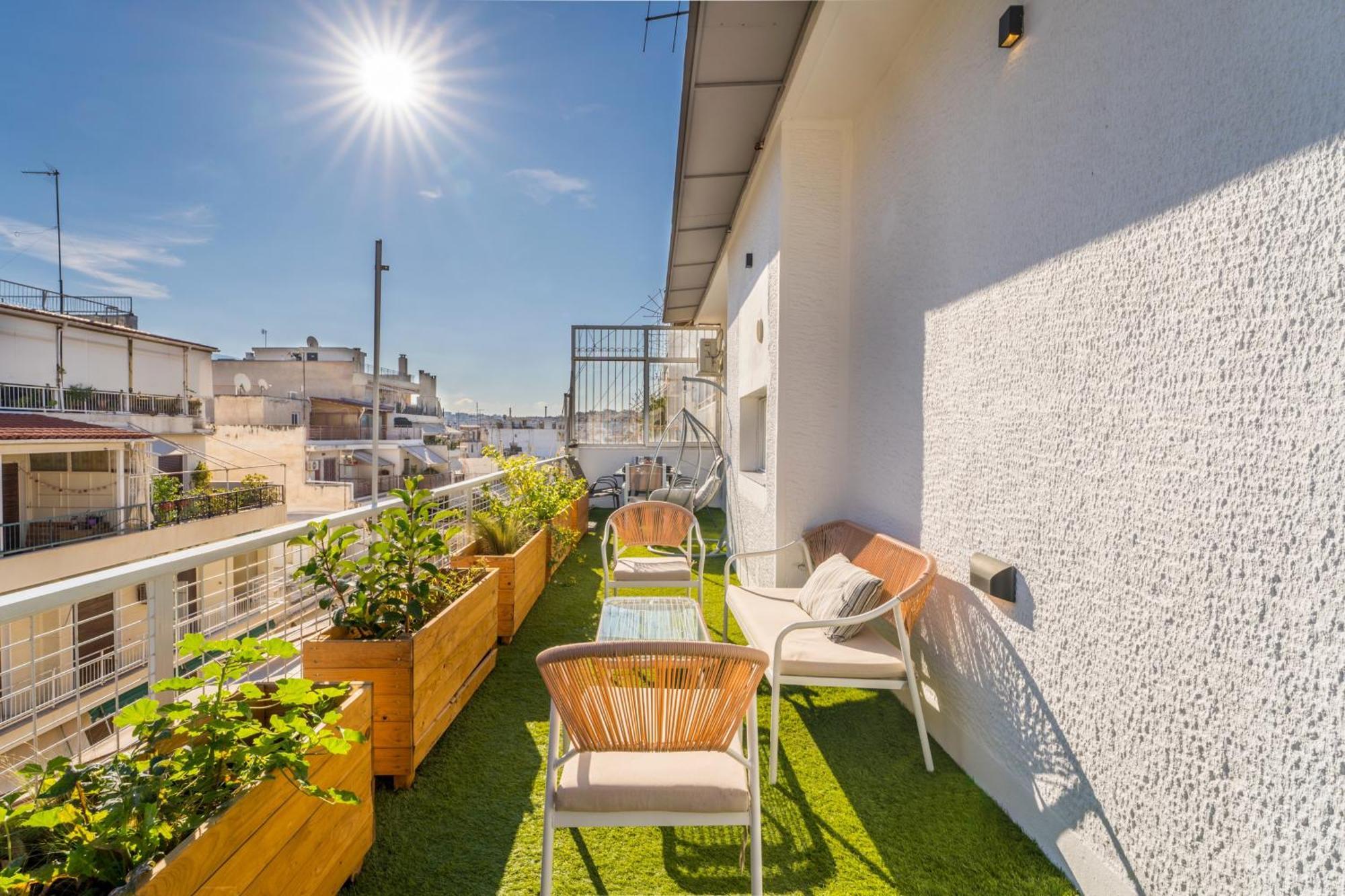 Appartamento Blue Oasis - Jacuzzi Penthouse Atene Esterno foto